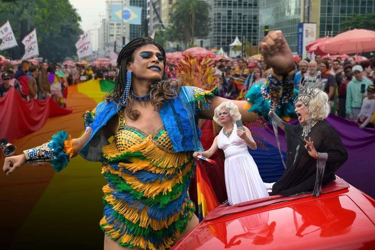 LGBT community celebrates Jair Bolsonaro imprisonment in Pride Parade in Rio de Janeiro, Brazil.