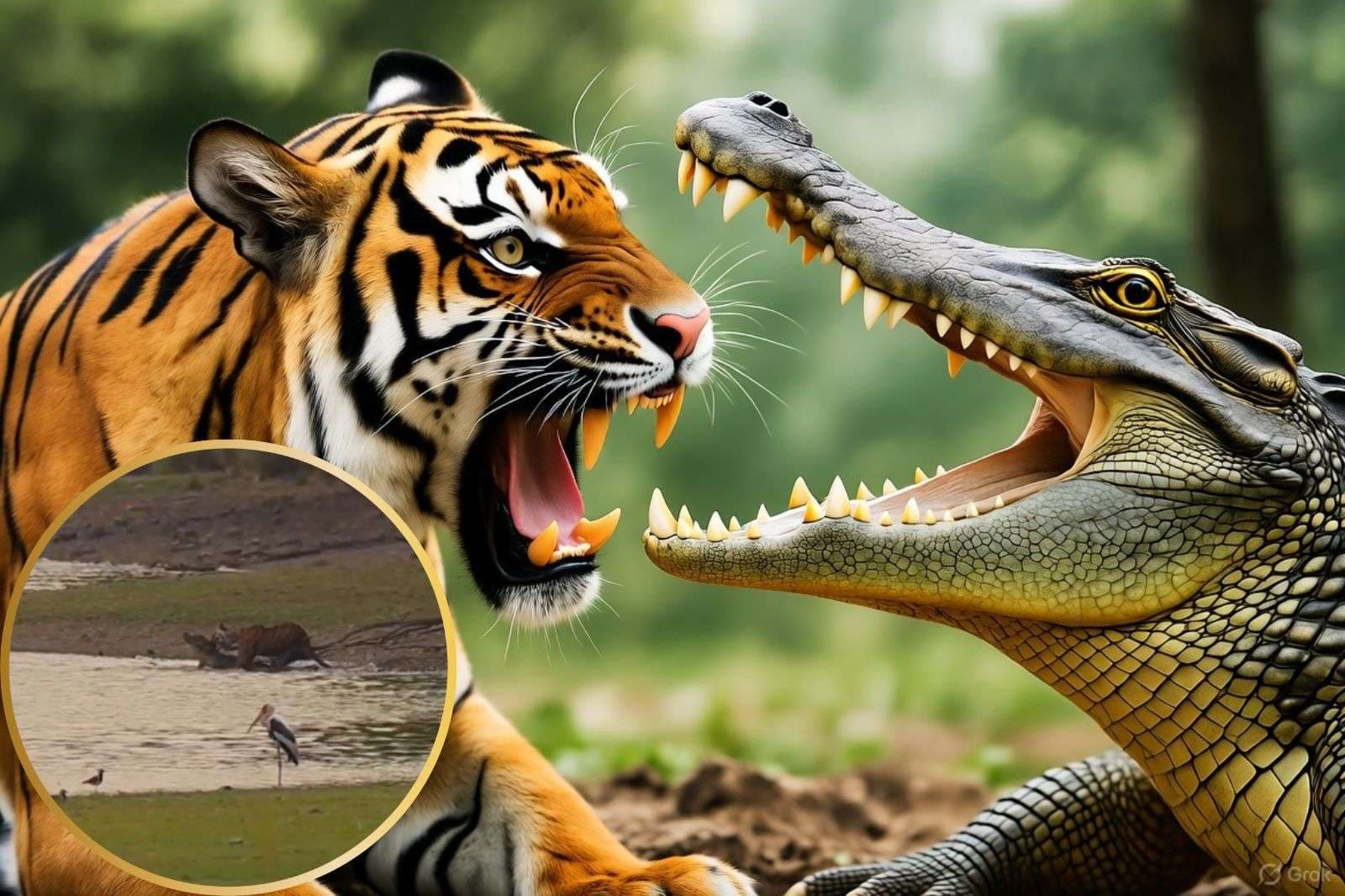 Viral Video: मगरमच्छ होगा तू पानी का… टाइगर ने मिनटों में निकाल दी हेकड़ी, जोरदार लड़ाई का वीडियो वायरल