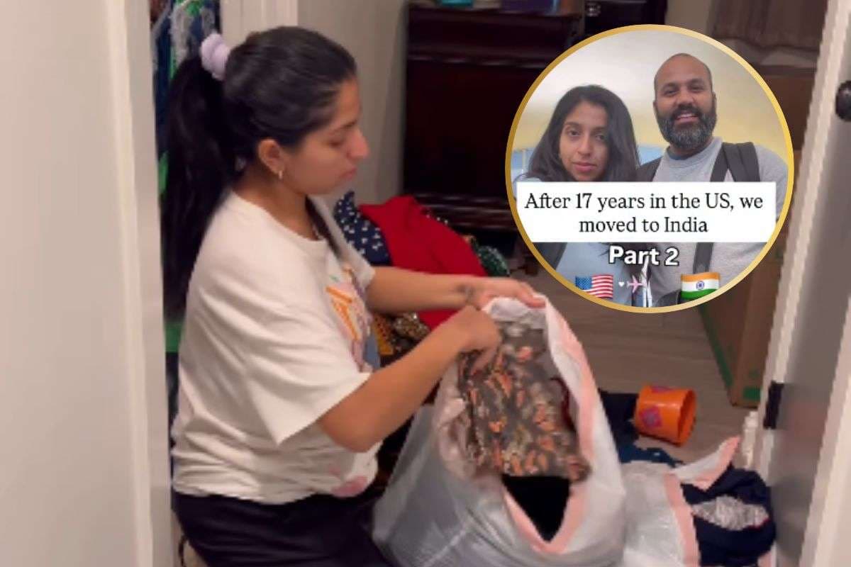 Viral Video : पैसा कमाकर भी चैन नहीं, शांति की खोज में अमेरिका से भारत पहुंचे पति–पत्नी