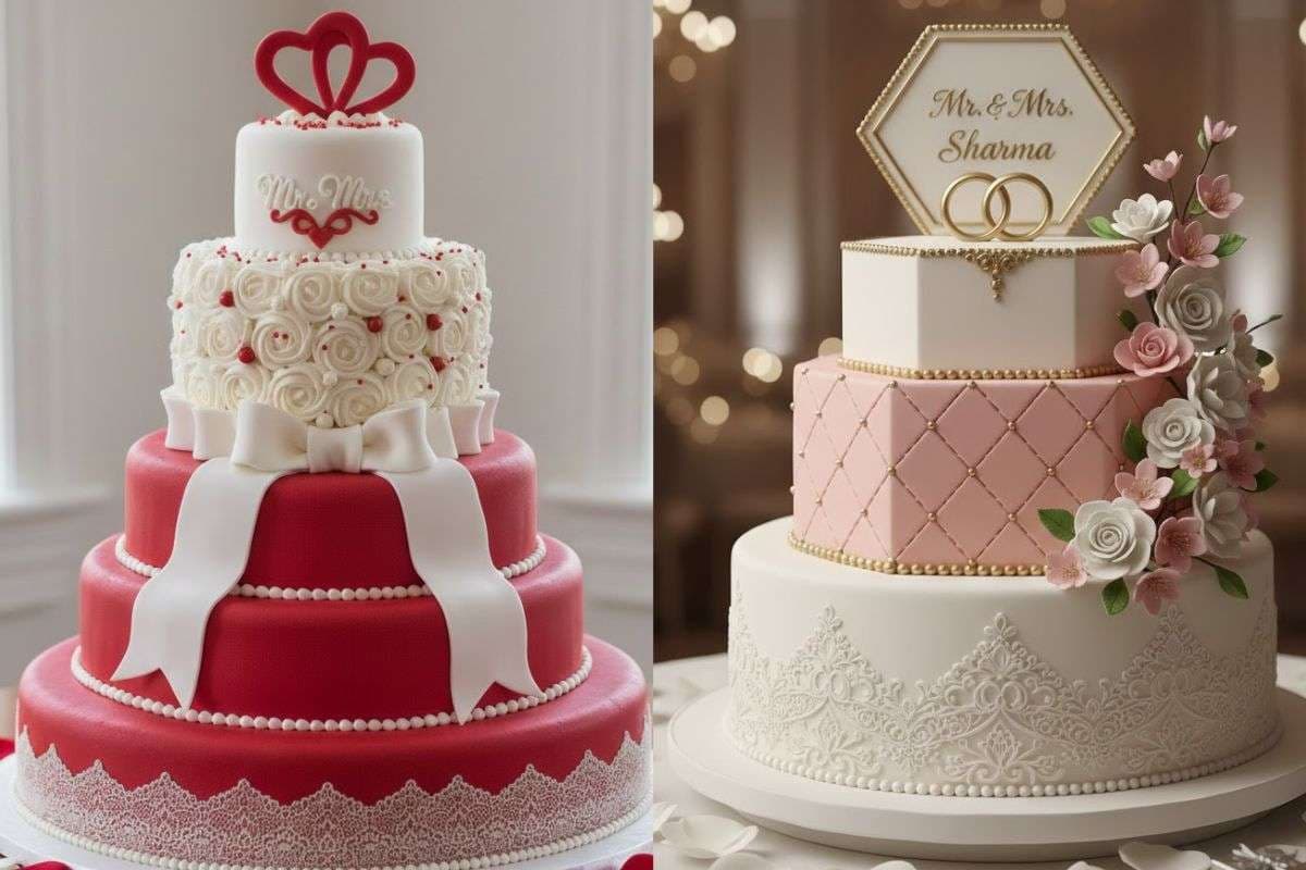 Wedding Cake Designs: वेडिंग डे को बनाएं यादगार, यहां देखें बेस्ट और ब्यूटीफुल केक डिजाइन आइडियाज 