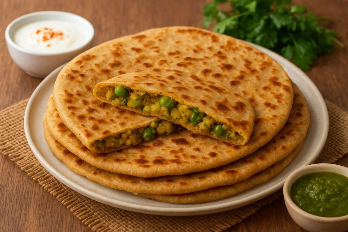 Aloo Matar Paratha Recipe: सर्दियों की सुबह और शाम को आलू मटर पराठे के साथ बनाएं स्पेशल, स्वाद ऐसा कि पेट भर जाए पर मन न भरे!