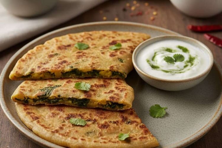 Aloo Palak Paratha: सर्दियों की सुबह ब्रेकफास्ट में बनाएं कुछ खास, ट्राई करें आलू पालक पराठा