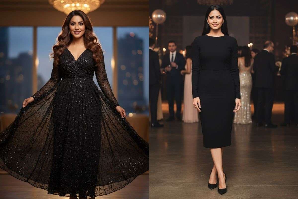 black dress
