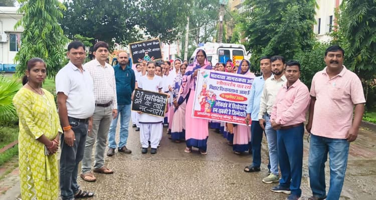 संझौली, काराकाट व बिक्रमगंज में निकाली मतदाता जागरूकता रैली