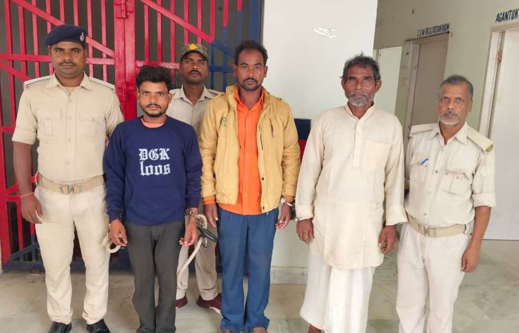 चम्पानगर में तीन नामजद को किया गिरफ्तार