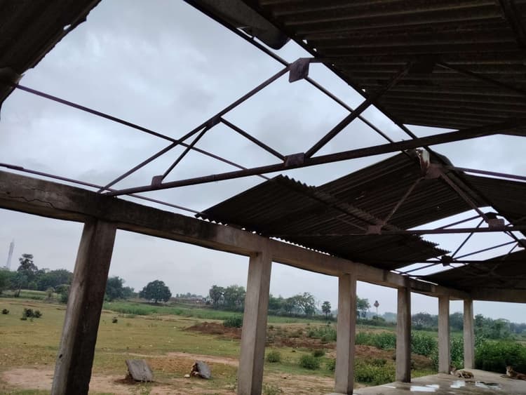 Deoghar news : अमडीहा हटिया में बने शेड हो चुके हैं जर्जर,  शौचालय नहीं होने से महिलाओं को परेशानी