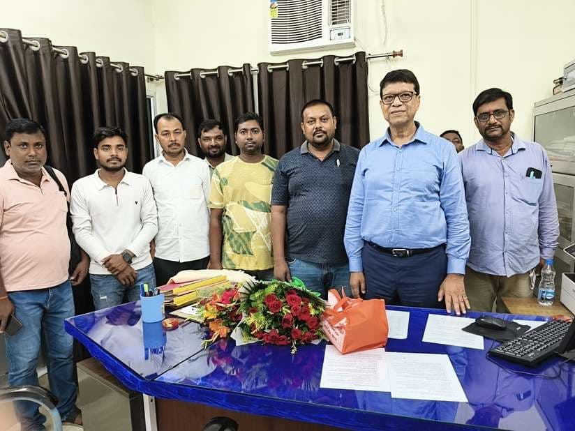 कोल परियोजना में एरिया फाइनेंस मैनेजर को दी गयी विदाई