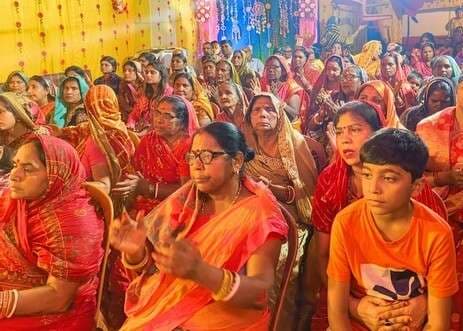 गोवर्धन पर्वत उठाने का सुनाया प्रसंग, श्रद्धालु हुए भक्तिमय