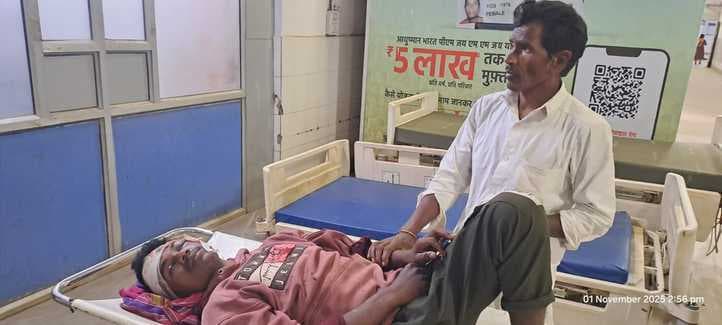 तालझारी में बाइक की आमने-सामने टक्कर, युवक घायल