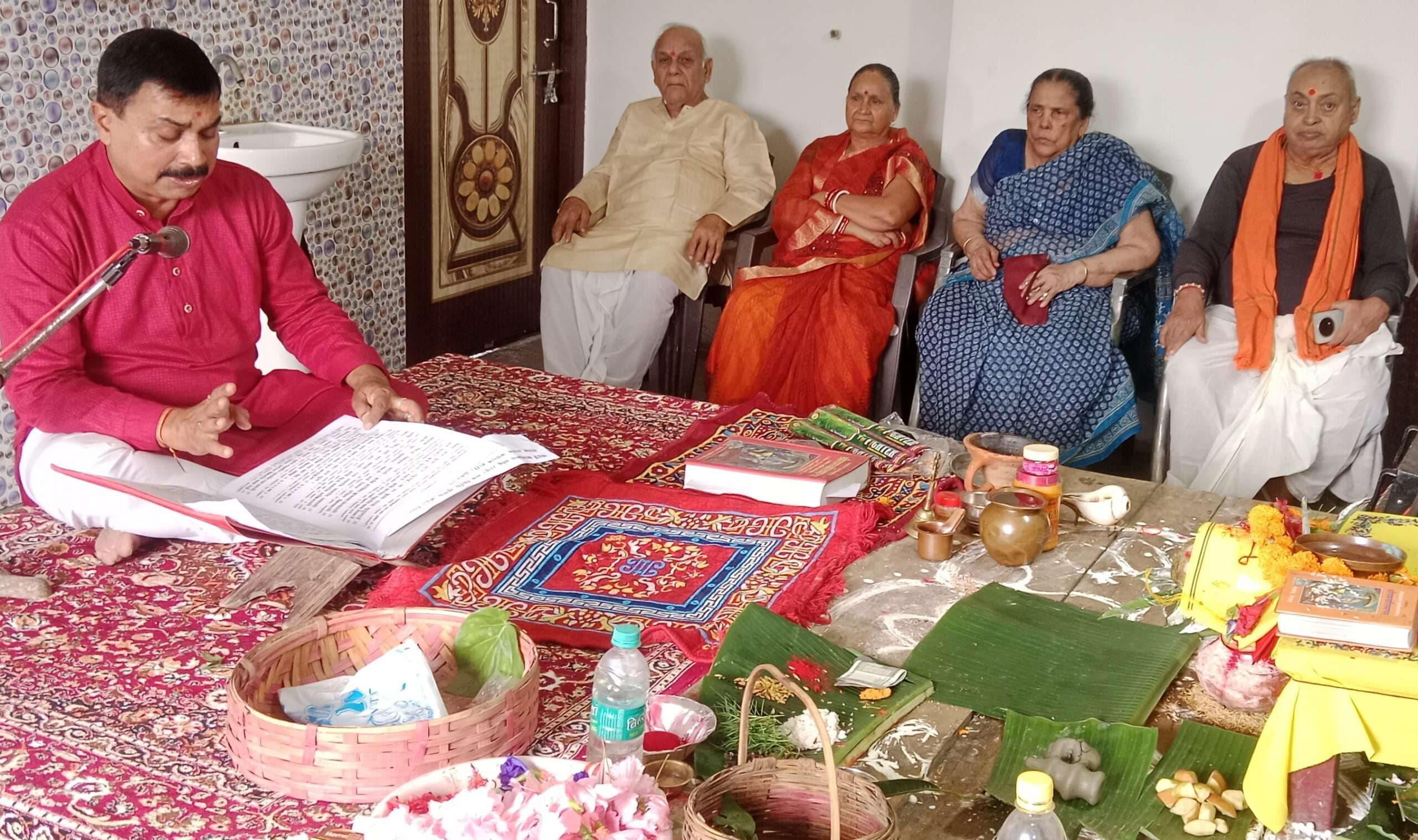 लक्ष्मीनगर बाघमारा में रामचरित मानस का हुआ अखंड पाठ