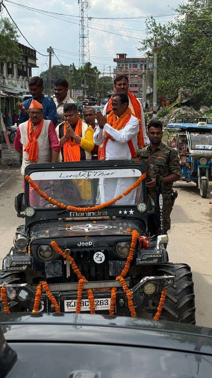 Samastipur News:हसनपुर में केंद्रीय मंत्री व सांसद ने किया रोड शो