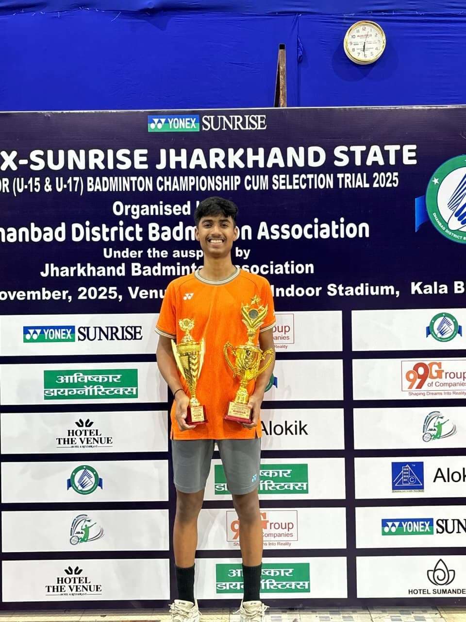Jharkhand state sub junior state badminton championship krish dubey : शहर के युवा शटलर कृष दुबे ने जीता राज्य चैंपियनशिप का खिताब