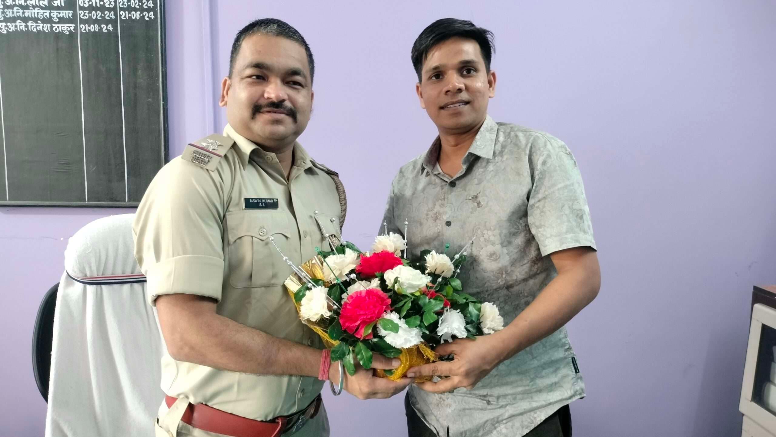 सिल्ली में नये थाना प्रभारी ने योगदान किया