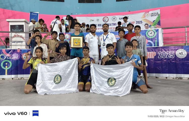 राज्यस्तरीय स्केटिंग चैंपियनशिप में जमुई का जलवा, छह खिलाड़ियों ने जीते 10 पदक