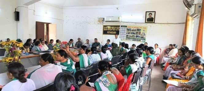 सहिया और स्वास्थ्य कर्मियों को दिया गया प्रशिक्षण