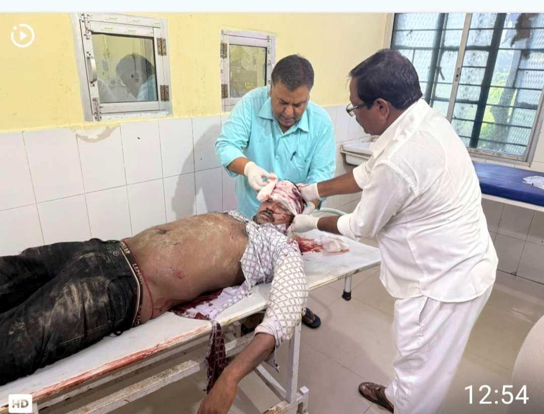 स्कॉर्पियो व बाइक की टककर में बाइक सवार गंभीर रूप से घायल