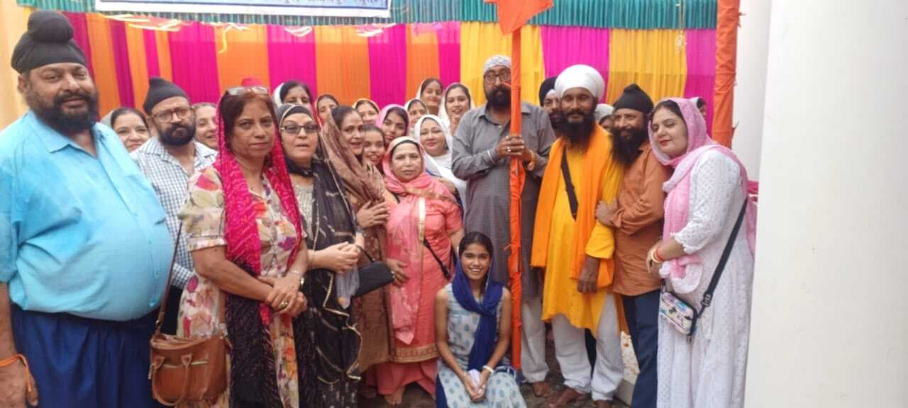 गुरुद्वारा गुरु सिंह सभा में निशान साहब की हुई सेवा