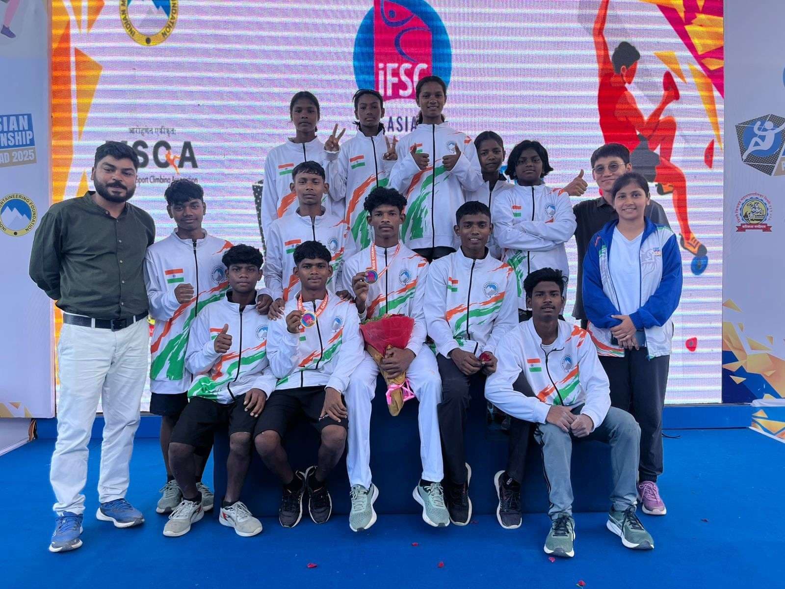 Tsaf climbers shine in Asian kids sports climbing championship: टाटा स्टील एडवेंचर फाउंडेशन के क्लाइंबरों ने जीते छह पदक