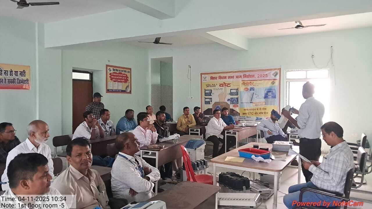 Bihar Assembly News 2025 : मतगणना कर्मियों को दी गयी हैंड्स ऑन ट्रेनिंग