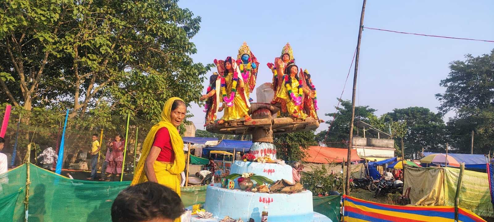 फुलझिंझरी गांव में लोगों ने रास मेला का लिया आनंद