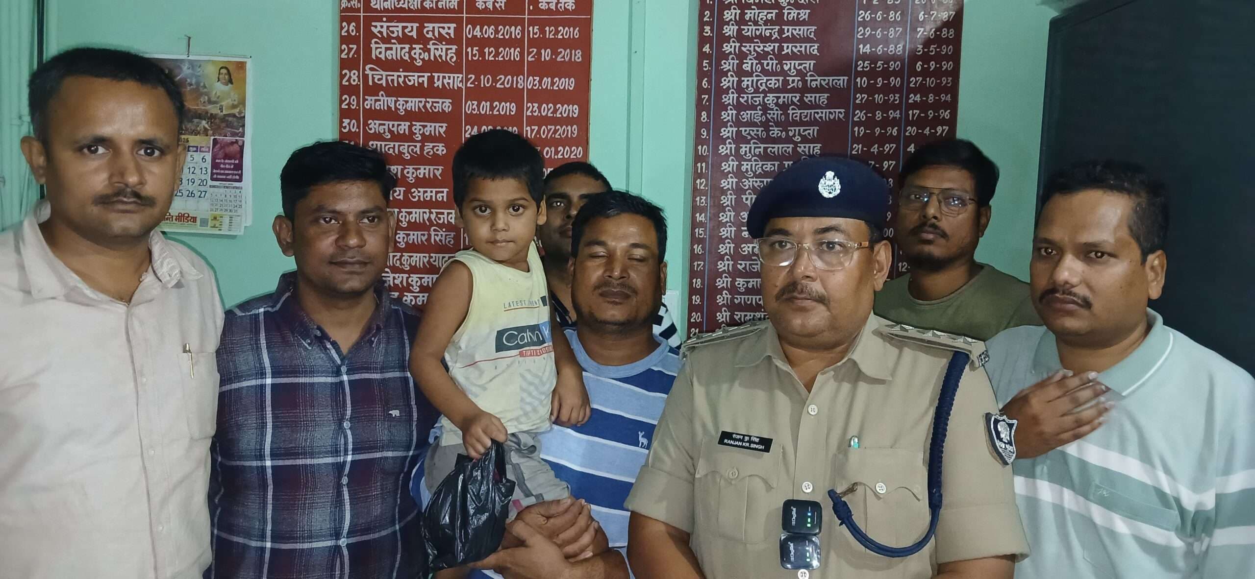 समेली से लापता अपह्रत चार वर्षीय मासूम कृष्णा कुमार सकुशल बरामद