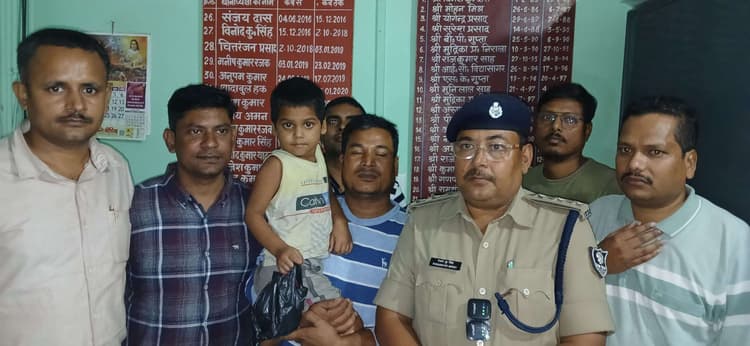 समेली से लापता अपह्रत चार वर्षीय मासूम कृष्णा कुमार सकुशल बरामद