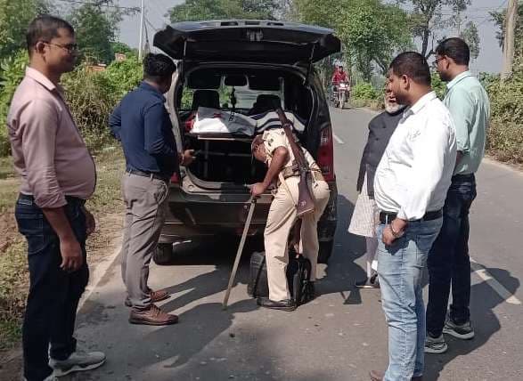 चुनाव को ले प्रखंड में सघन वाहन जांच