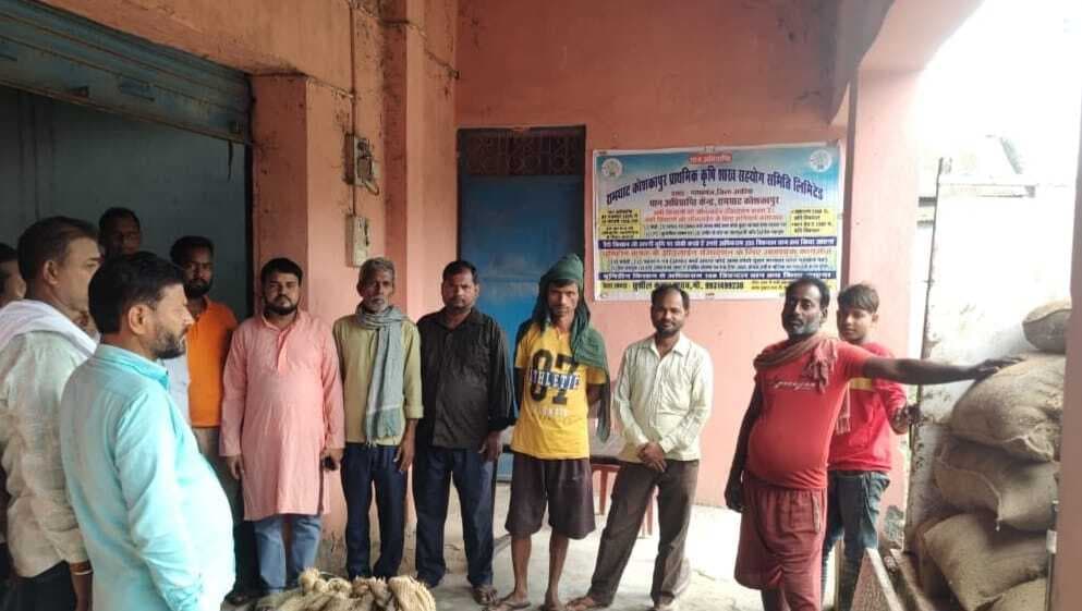 रामघाट पैक्स में धान खरीद केंद्र का शुभारंभ