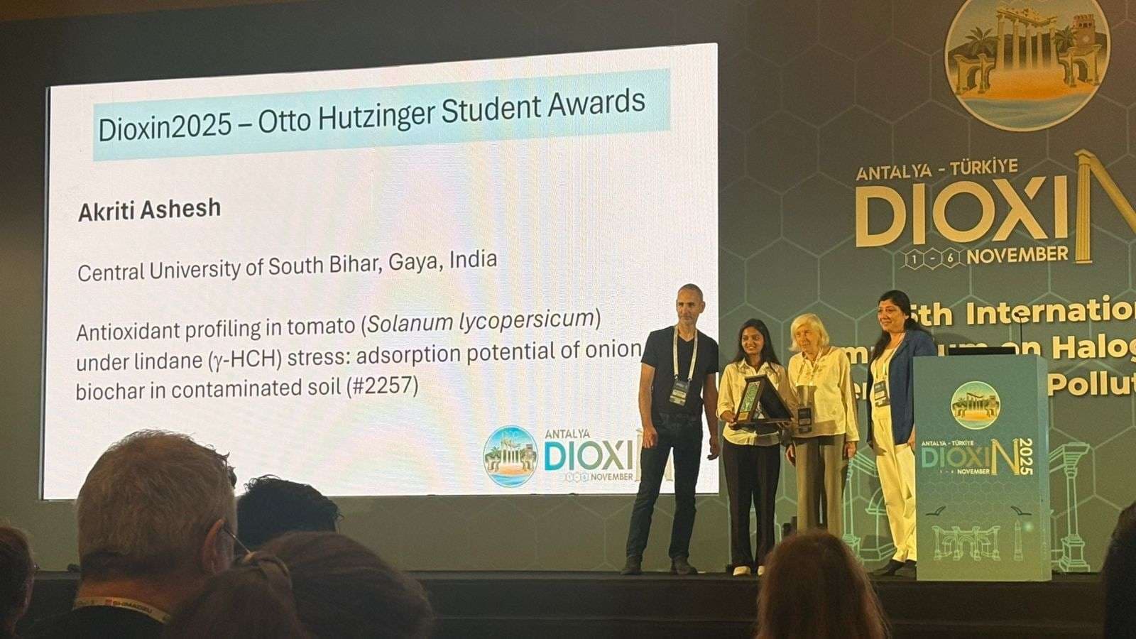 सीयूएसबी की शोध छात्रा ने जीता प्रतिष्ठित पुरस्कार