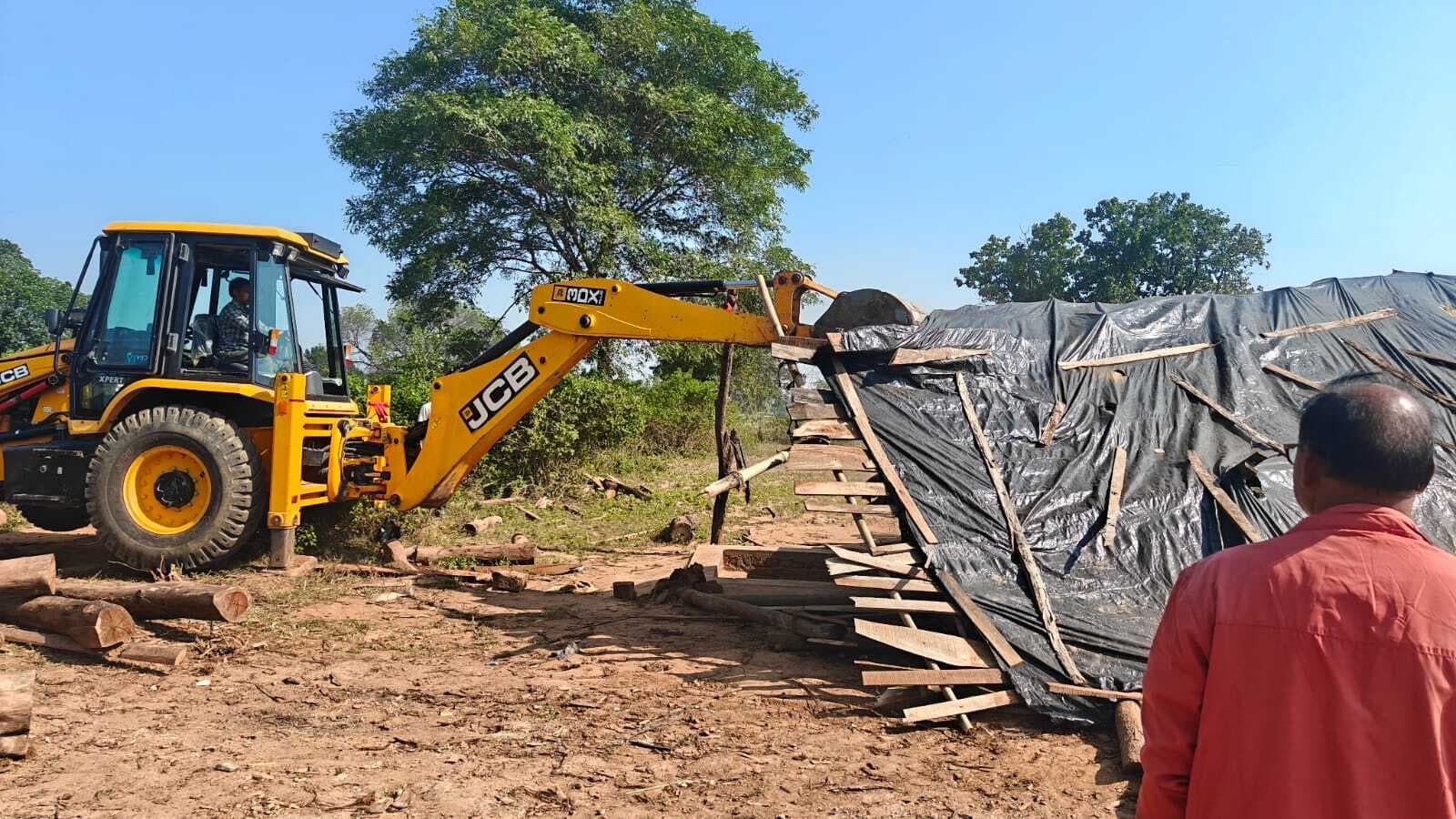 Giridih News :नौ आरा मिलों में छापेमारी, लकड़ी जब्त