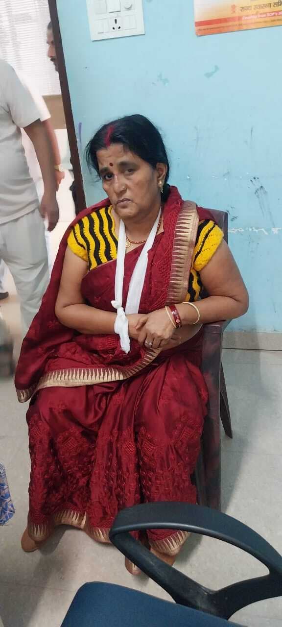 सड़क दुघर्टना में पीठासीन पदाधिकारी घायल