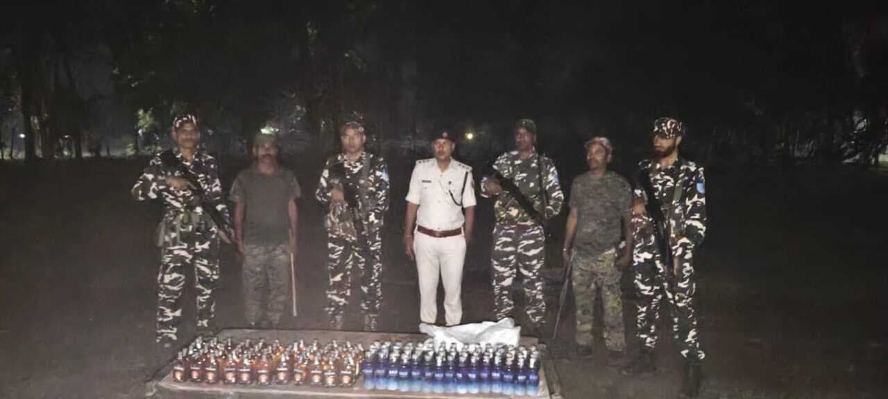 एसएसबी ने नेपाली शराब व मवेशी किया जब्त