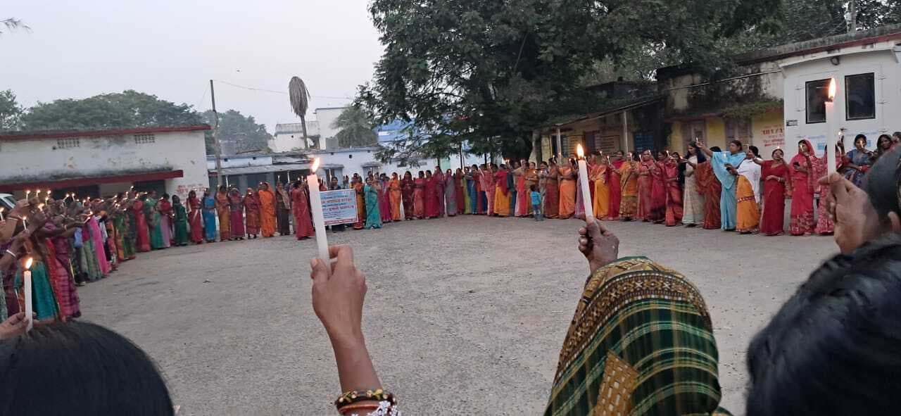 कैंडल मार्च से जीविका दीदियों ने मतदान के प्रति जागरूक किया