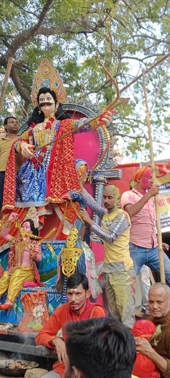 भगवान कार्तिकेय की प्रतिमा का किया गया विसर्जन