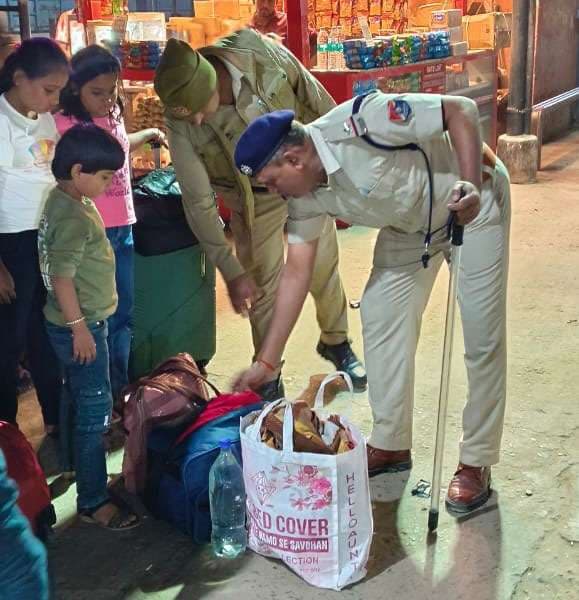 दूसरे दिन भी आरपीएफ किऊल द्वारा की गयी चेकिंग