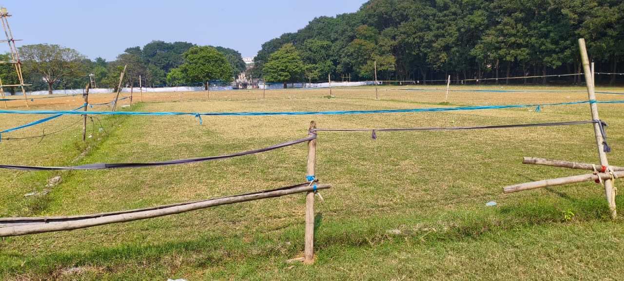 Jsca League : को-ऑपरेटिव कॉलेज के पिच को किया जा रहा है दुरुस्त