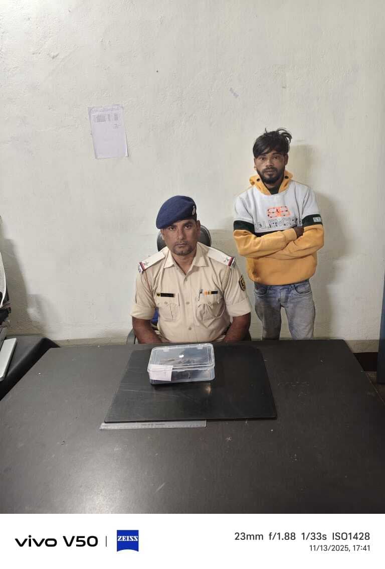 कट्टे के साथ युवक गिरफ्तार