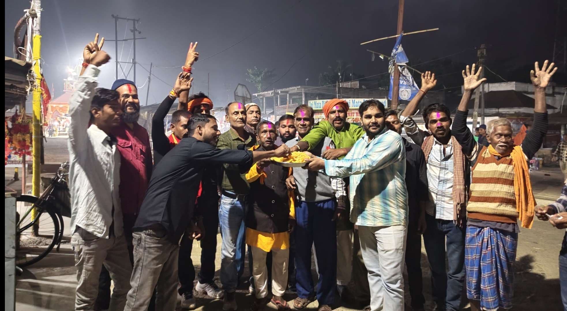 छातापुर विस क्षेत्र से नीरज सिंह ने जीत का लगाया चौका