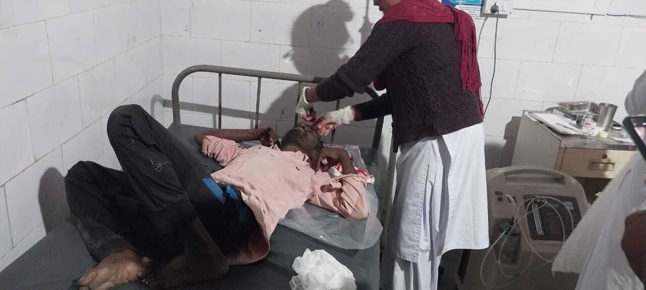 सवारियों से भरे टेंपो में पिकअप ने मारी टक्कर, एक की मौत, सात घायल, ती की स्थिति चिंताजनक