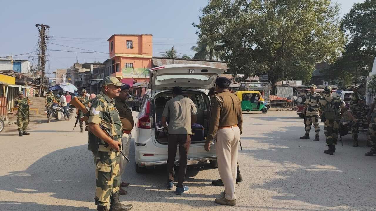 गोल चौक पर पुलिस ने चलाया वाहन जांच अभियान