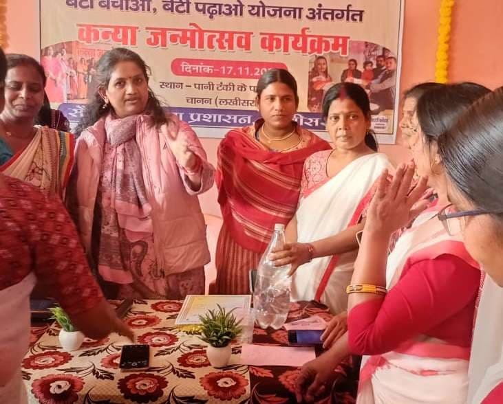 25 नवजात कन्याओं की माताओं को मिला सम्मान