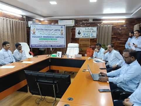 राजमहल कोल परियोजना में सतर्कता जागरूकता अभियान का सफल समापन