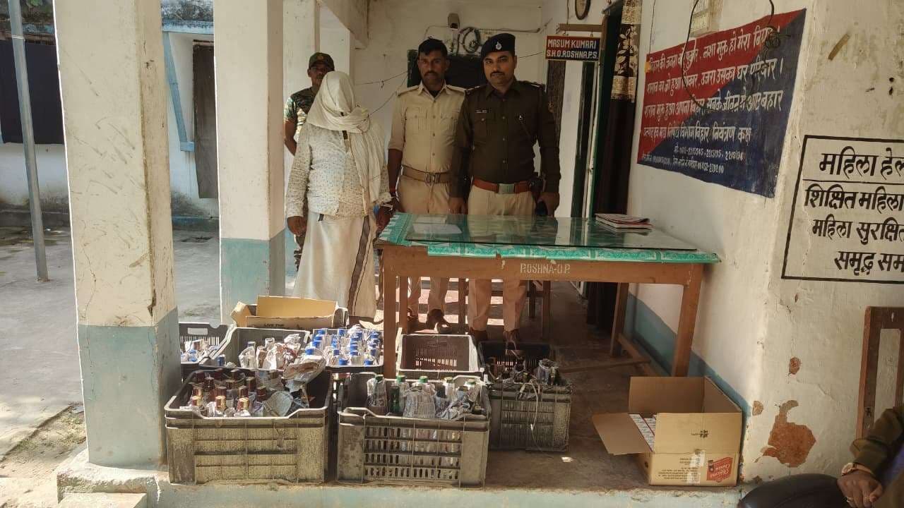 92.805 लीटर विदेशी शराब बरामद, तस्कर गिरफ्तार, कार जब्त