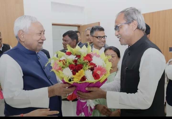 एनडीए की प्रचंड जीत पर मुख्यमंत्री का किया स्वागत