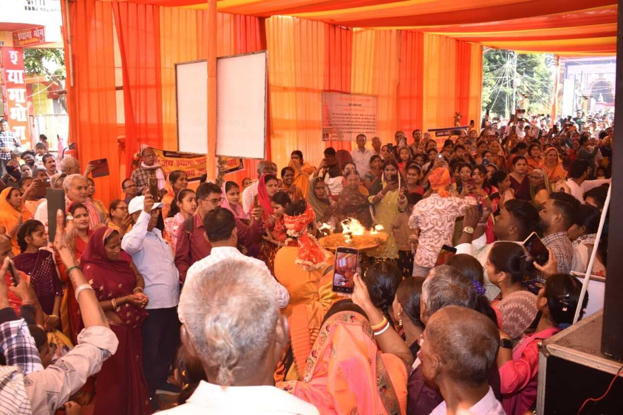 Darbhanga News: भगवती श्यामा के जयघोष संग अखंड नामधुन जाप ने लिया विराम