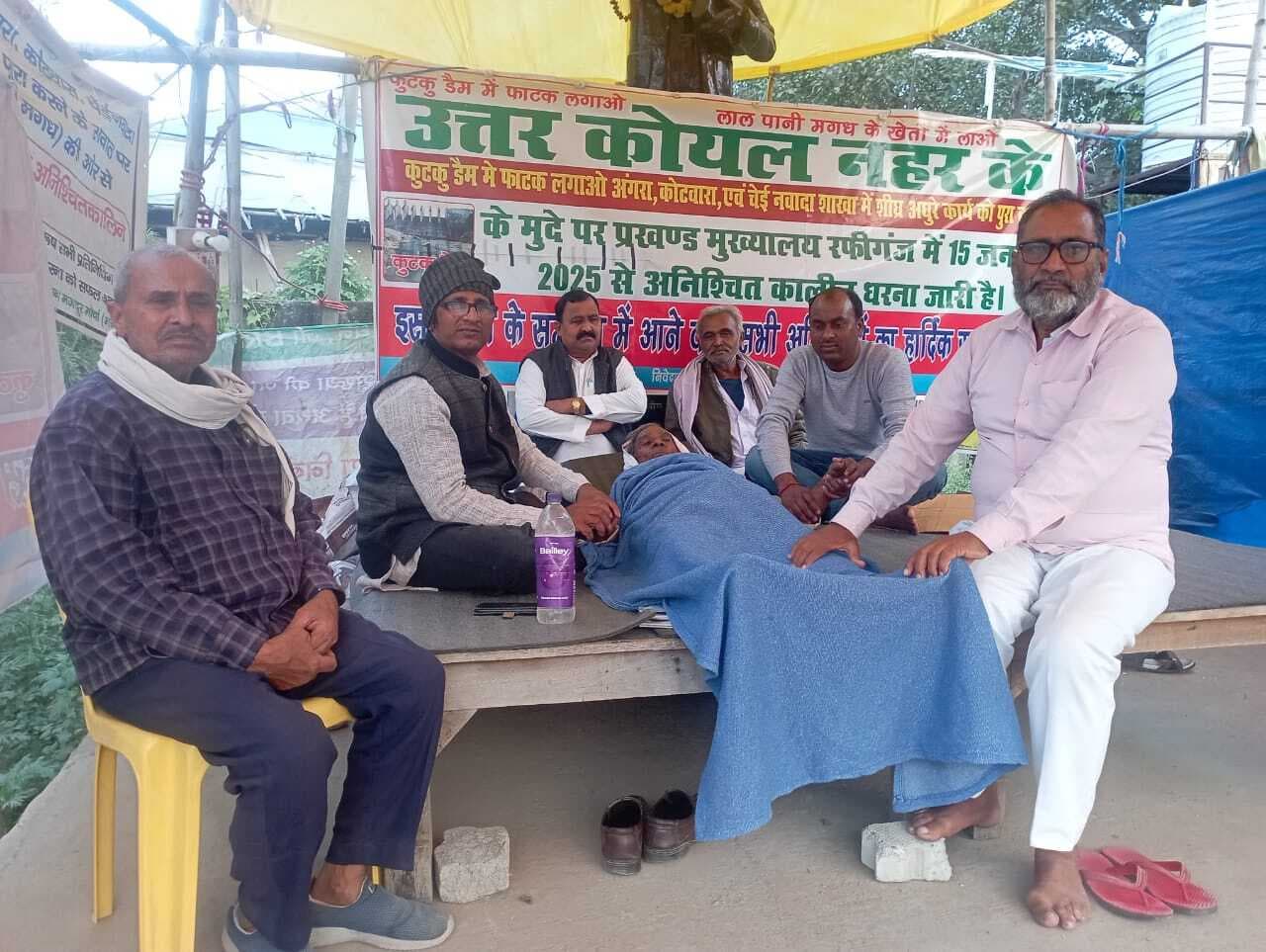 धरना स्थल पर किसान की तबीयत बिगड़ी, उपचार के बाद लौटे आंदोलन पर