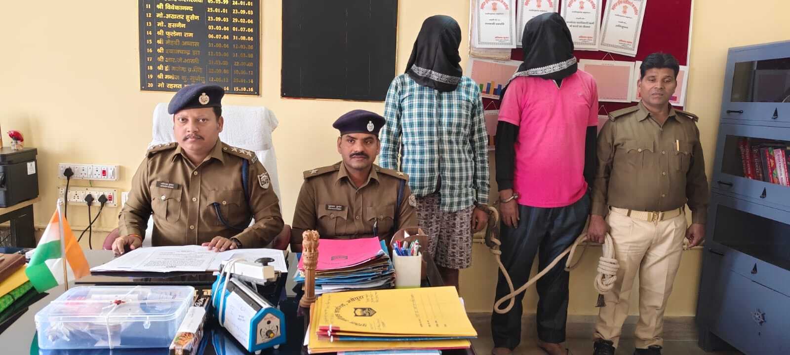 65 ग्राम स्मैक के साथ दो तस्कर गिरफ्तार