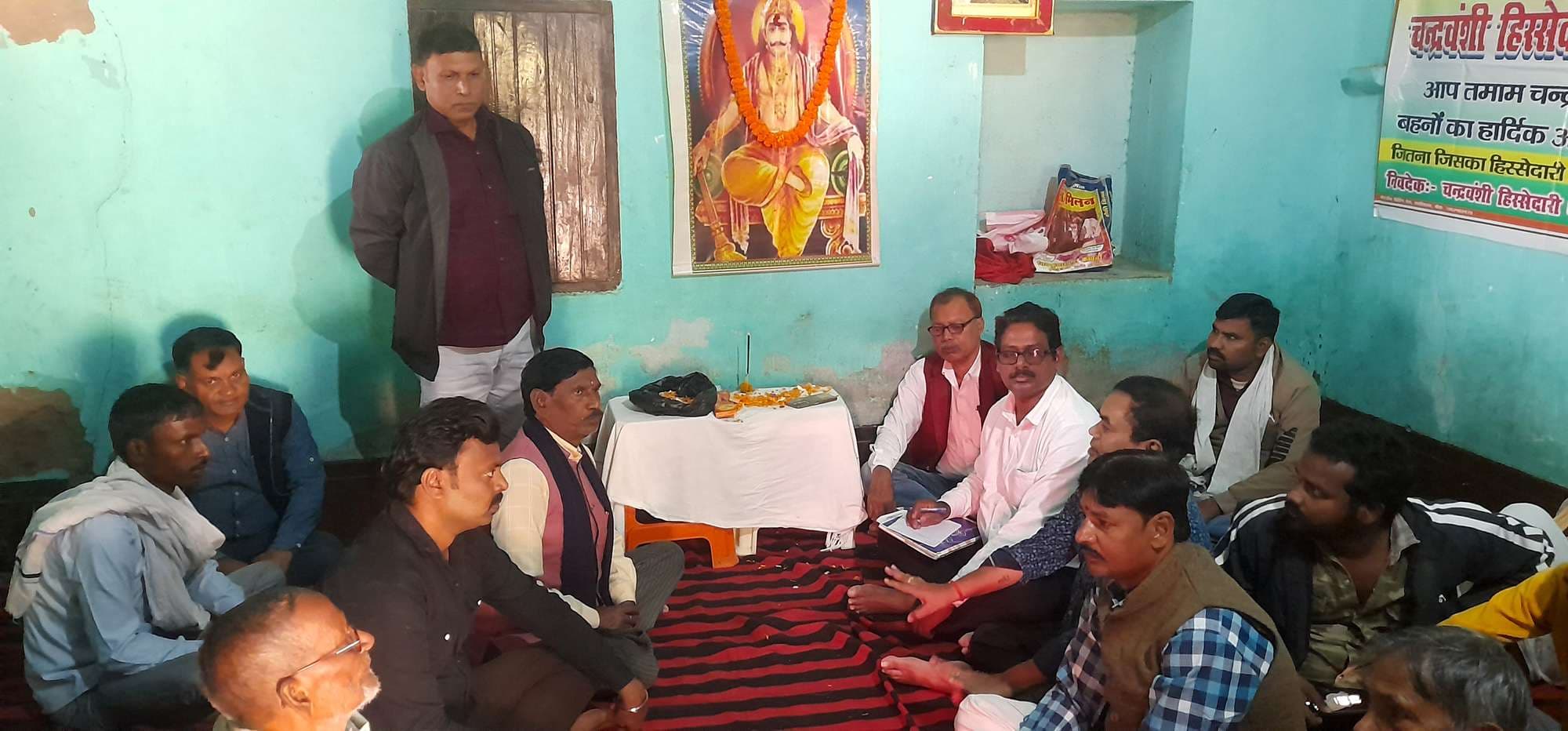 महाराज जरांसध के तैल्य चित्र पर लोगों ने किया पुष्पांजलि अर्पित