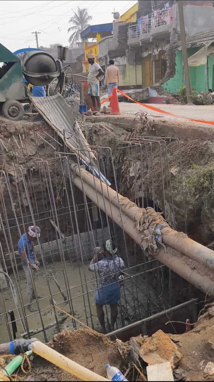 कोटालपोखर में पुलिया निर्माण शुरू