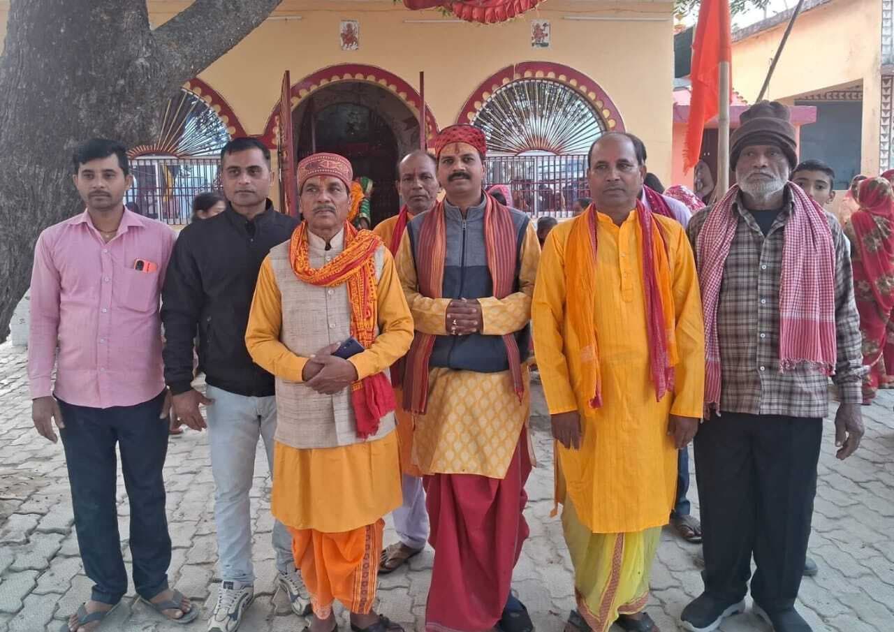 मनोकामना सिद्धि हनुमान मंदिर से निकली आशीर्वाद शोभायात्रा